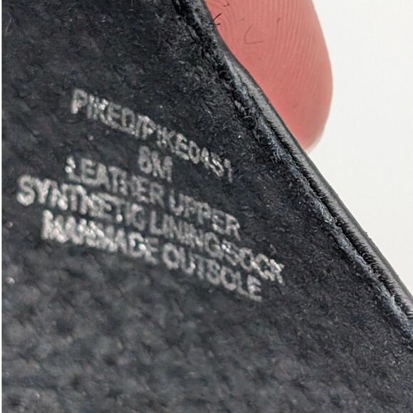 Steve Madden Piked Ankle Strap Stiletto Heel Sandal Women's Black Size US8M EU39 - Picture 7 of 11